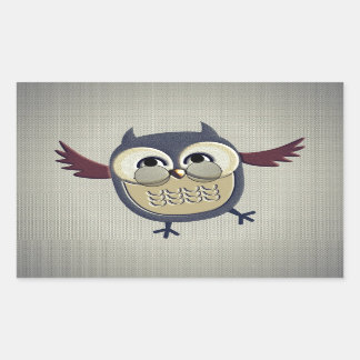 Retro Vintage Owl Sticker