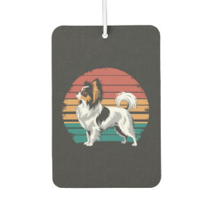 Retro Vintage Papillon Dog Lover Animal Papillon Air Freshener