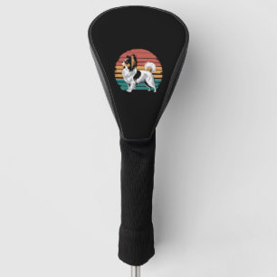 Retro Vintage Papillon Dog Lover Animal Papillon Golf Head Cover