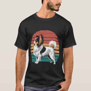 Retro Vintage Papillon Dog Lover Animal Papillon T-Shirt
