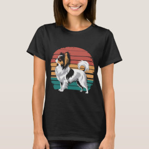 Retro Vintage Papillon Dog Lover Animal Papillon T-Shirt
