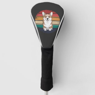 Retro Vintage Pembroke Welsh Corgi Lover Dog Gifts Golf Head Cover