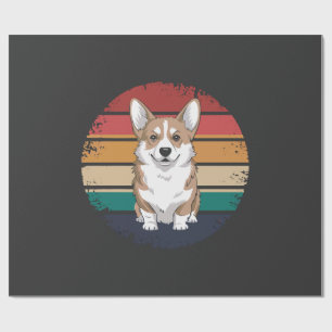 Retro Vintage Pembroke Welsh Corgi Lover Dog Gifts Wrapping Paper