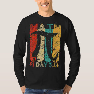 Retro Vintage Pi Day 3 14 Symbol Pi Math Geek Infi T-Shirt