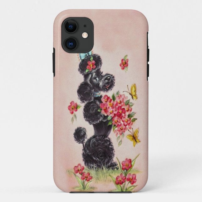 Retro Vintage Poodle Case for iPhone 5 (Back)