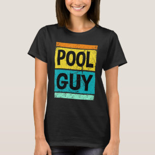 Retro Vintage Pool Guy Swimming For Him T-Shirt