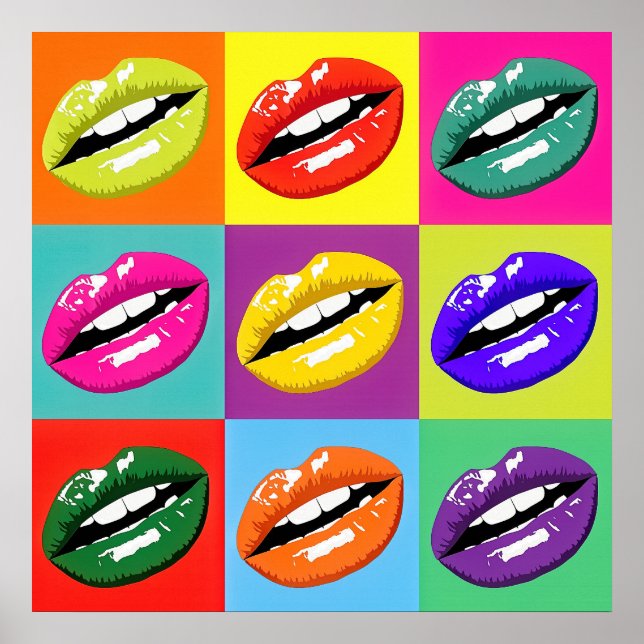 Retro Vintage Pop Art Poster (Front)