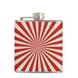 Retro Vintage Popcorn Classic Spinning Wheel Decor Hip Flask