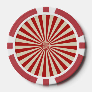 Retro Vintage Popcorn Classic Spinning Wheel Poker Chips