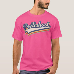 Retro Vintage Preschool Student Teacher Back To Sc T-Shirt