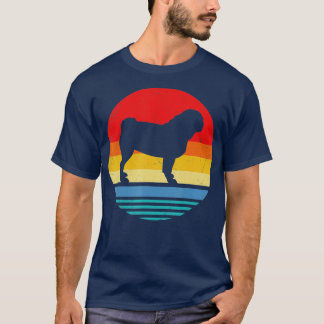 Retro Vintage Pug Gift For Dog Lovers T-Shirt