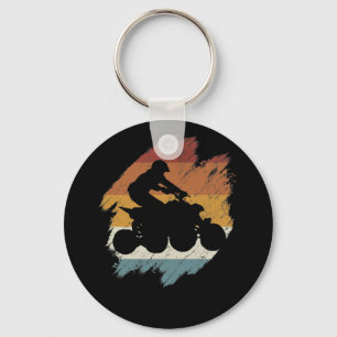 Retro vintage Quad Keychain