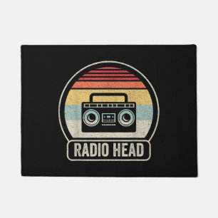 Retro Vintage Radio Head Doormat