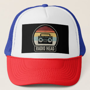 Retro Vintage Radio Head Trucker Hat