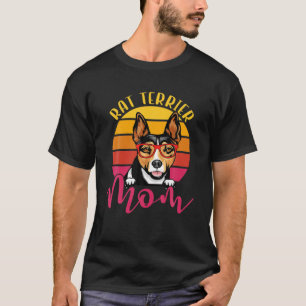 Retro Vintage Rat Terrier Mom Dog Lover Gifts Funn T-Shirt