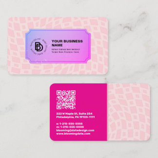 Retro Vintage Rays Abstract Trendy Name Business Card