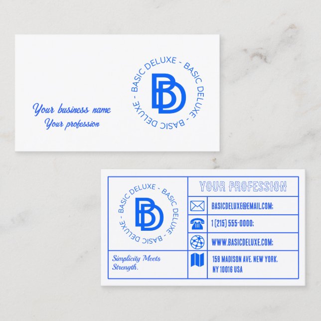 Retro Vintage Rays Abstract Trendy Name  Business Card (Front/Back)