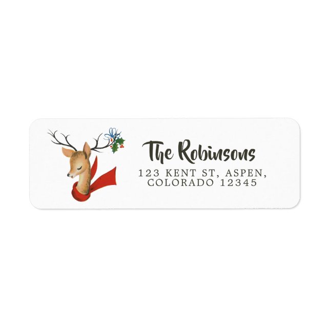 Retro Vintage Reindeer Christmas (Front)