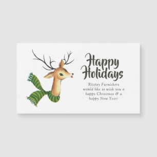 Retro Vintage Reindeer Corporate Christmas