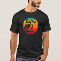 Retro Vintage Santa Cruz Bear Surfing Summer Beach
