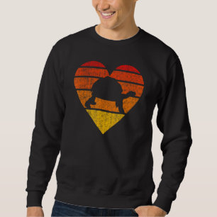 Retro Vintage Save A Turtle Animal Tortoise Sunset Sweatshirt