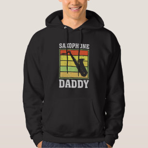 Retro Vintage Saxophone Music Graphic Saxophone Da Hoodie
