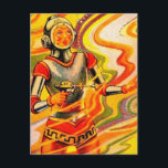 Retro Vintage Sci Fi Kitsch Space Girl Postcard<br><div class="desc">Retro Vintage Sci Fi Kitsch Space Girl,  classic science fiction pulp illustration from the golden age of scifi art the 1940s!</div>
