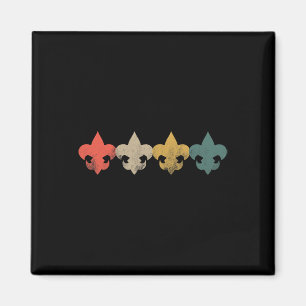 Retro Vintage Scout Scouts Men Womens Boys Girls Magnet