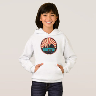 Retro Vintage Seattle Washington State Skyline 80s