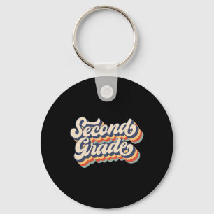 Retro Vintage Second Grade Student Teacher Ck To S Keychain