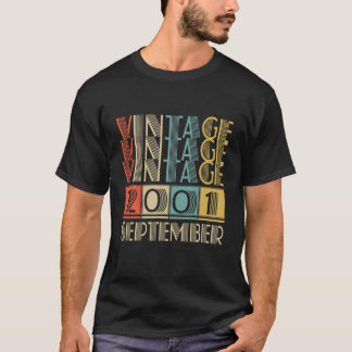 Retro Vintage September 2001 20Th Birrthday Gift M T-Shirt