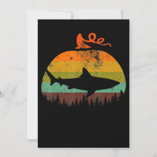 Retro Vintage Shark Pumpkin Halloween Gifts Save The Date