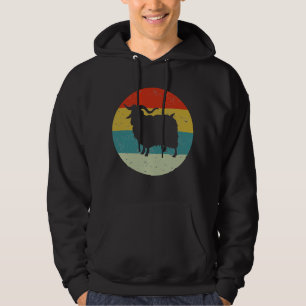 Retro vintage sheep hoodie