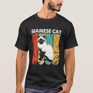 Retro Vintage Siamese Cat T-Shirt
