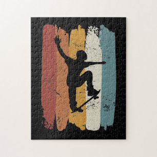 Retro vintage Skateboard Jigsaw Puzzle