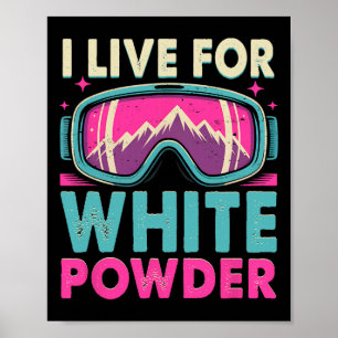 Retro Vintage Ski Snowboard Goggles 80s 90s Skiing Poster