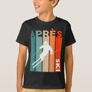 Retro vintage skiing ski skier retro vintage apres T-Shirt