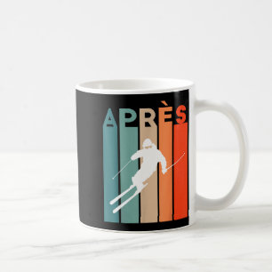 Retro vintage skiing skier retro vintage après ski coffee mug