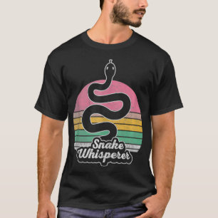 Retro Vintage Snake Whisperer Snake Lover Funny Sn T-Shirt