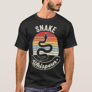Retro Vintage Snake Whisperer Snake Lover Funny Sn T-Shirt