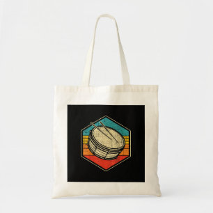 Retro Vintage Snare Drum - Marching Band Drumline Tote Bag