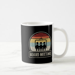 Retro Vintage Snowboard Meeting Snowboarding Vacat Coffee Mug