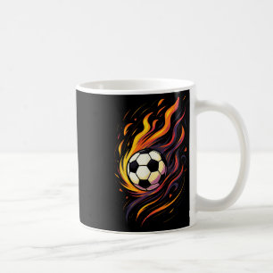 Retro Vintage Soccer Soccer Flames Sport Ll Coffee Mug