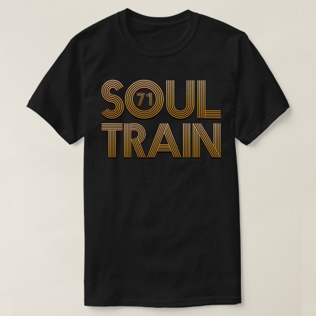 Retro Vintage Soul Train 1971 T-Shirt (Design Front)