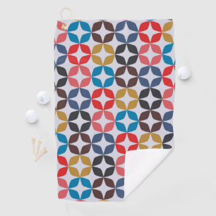 Retro Vintage Star Pattern Golf Towel