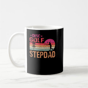 Retro Vintage Stepdad Disc Golf Frisbee Frolf Step Coffee Mug