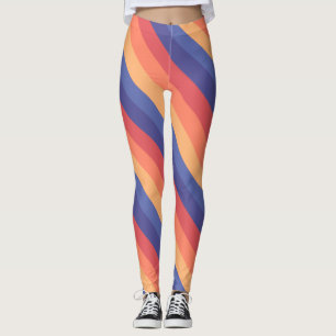 Retro Vintage Striped Trendy Leggings