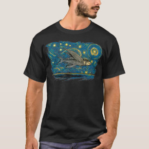 Retro Vintage Style Flying Fish  T-Shirt