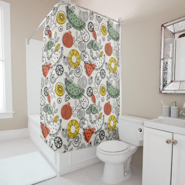 Retro Vintage Style Fruit Pattern (In Situ)