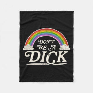 Retro Vintage Style Funny Adult Humor Gift Don't B Fleece Blanket